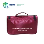 Red Tote Bag with Zipper 3