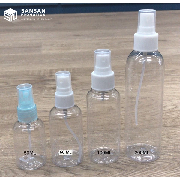 Botol PET / Plastik / Spray 50 ml / 60 ml / 100 ml / 200 ml