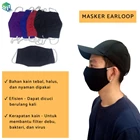 Masker Kain Earloop / Hijab / Masker Kain Karet Kuping / Warna Polos 4