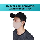 Masker Kain Earloop 3 PLY Anti Air (Waterproof) / Masker Kain Karet Kuping / Custom 4
