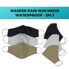 Masker Kain Earloop 3 PLY Anti Air (Waterproof) / Masker Kain Karet Kuping / Custom 1