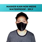 Masker Kain Earloop 3 PLY Anti Air (Waterproof) / Masker Kain Karet Kuping / Custom 3